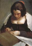 Diego Velazquez The Needlewoman (unfinished) (df01) painting